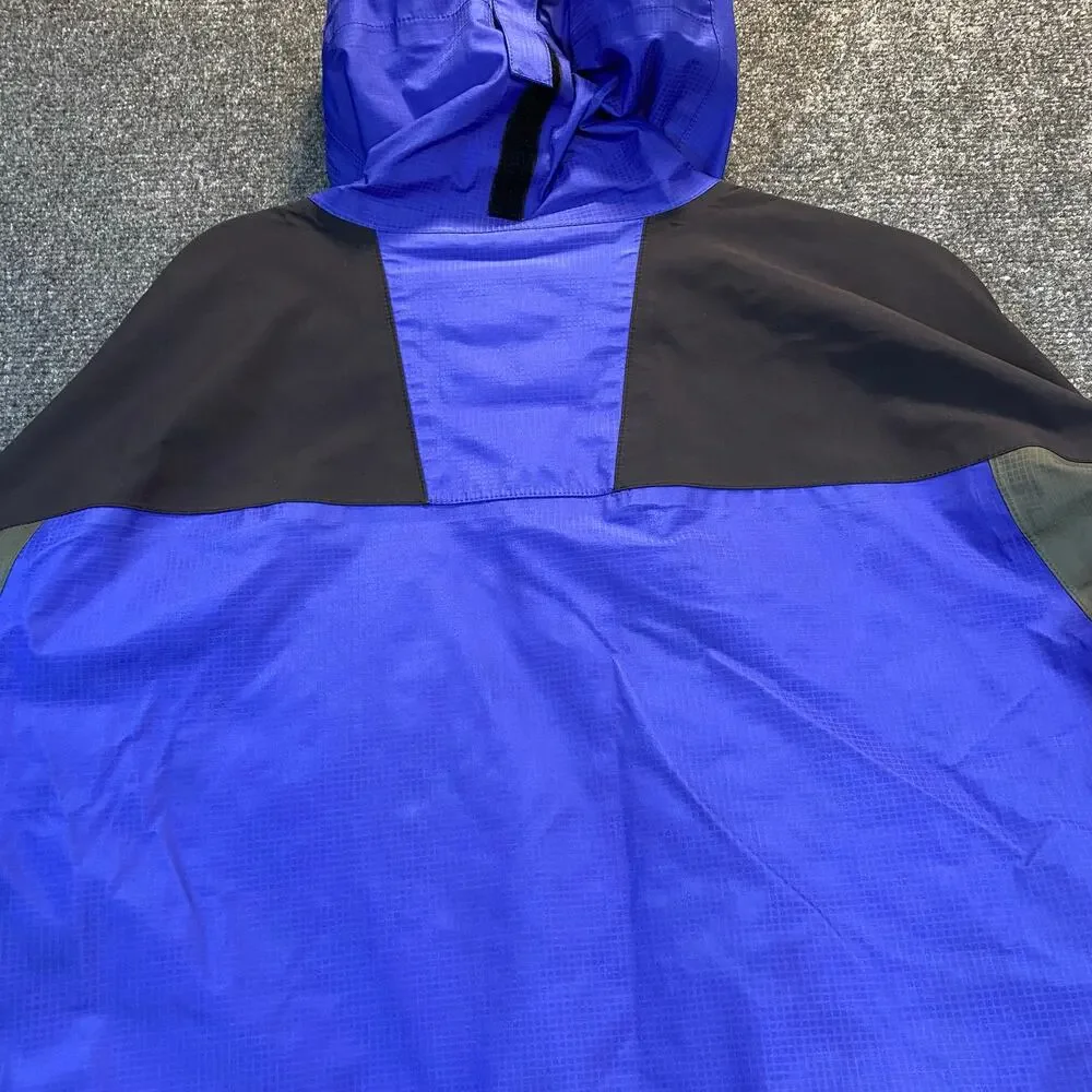 Sierra Designs Men's Size XL Gore Tex Black Blue Rain Jacket Windbreaker Hooded - Picture 6 of 9